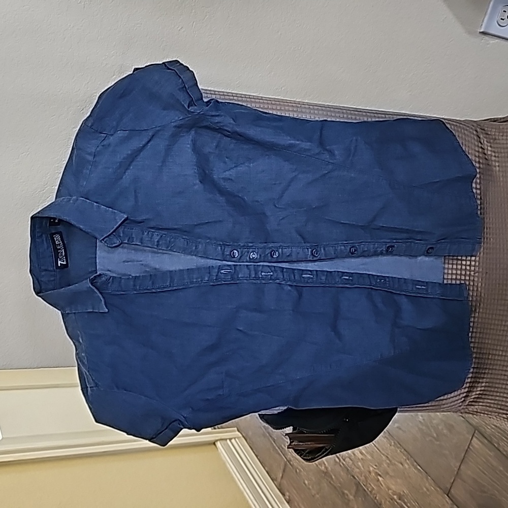Blue jean shirt